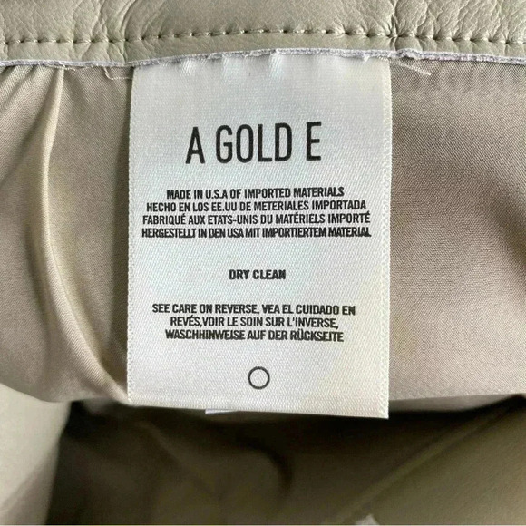 NEW AGOLDE Leather Blend Minka Cargo Pants Women’s Size 33 - Picture 14 of 15